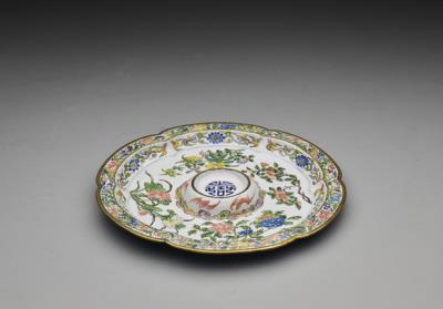 图片[2]-Cup and saucer with landscape and floral decor, Qing dynasty, Kangxi reign（1662-1722）-China Archive